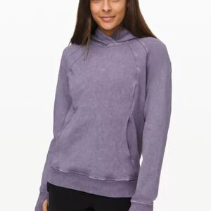 Lululemon Scuba Hoodie Pullover Sweatshirt Size 4 Washed Purple Thumbholes